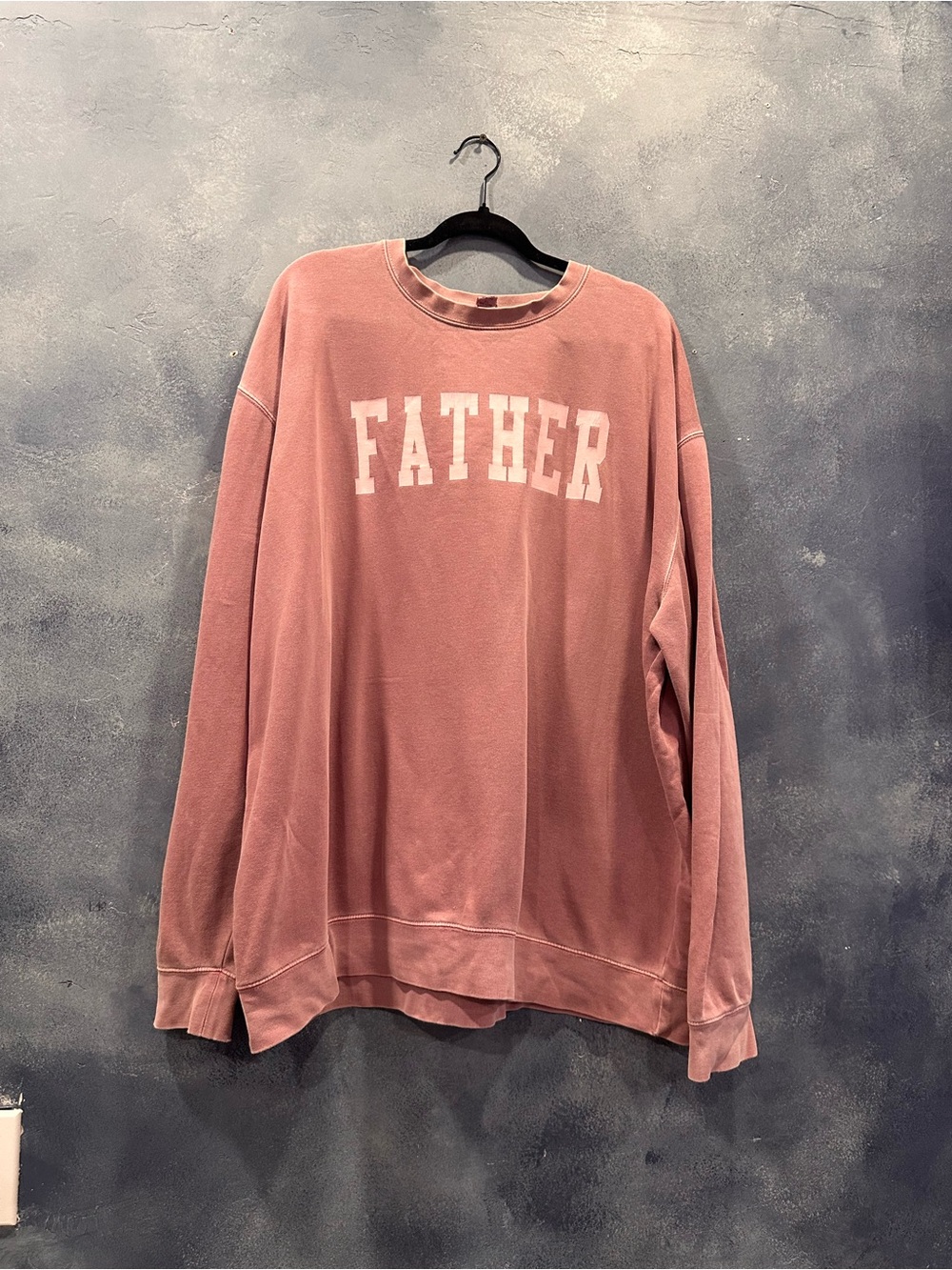 FATHER Logo Crewneck Sweater - Dusty Rose